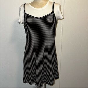 Black & White Striped Dress